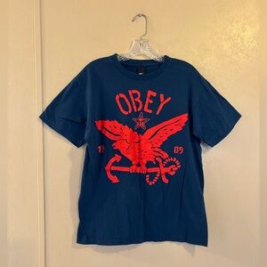 Obey Vintage mens Hawk Anchor tee sz M